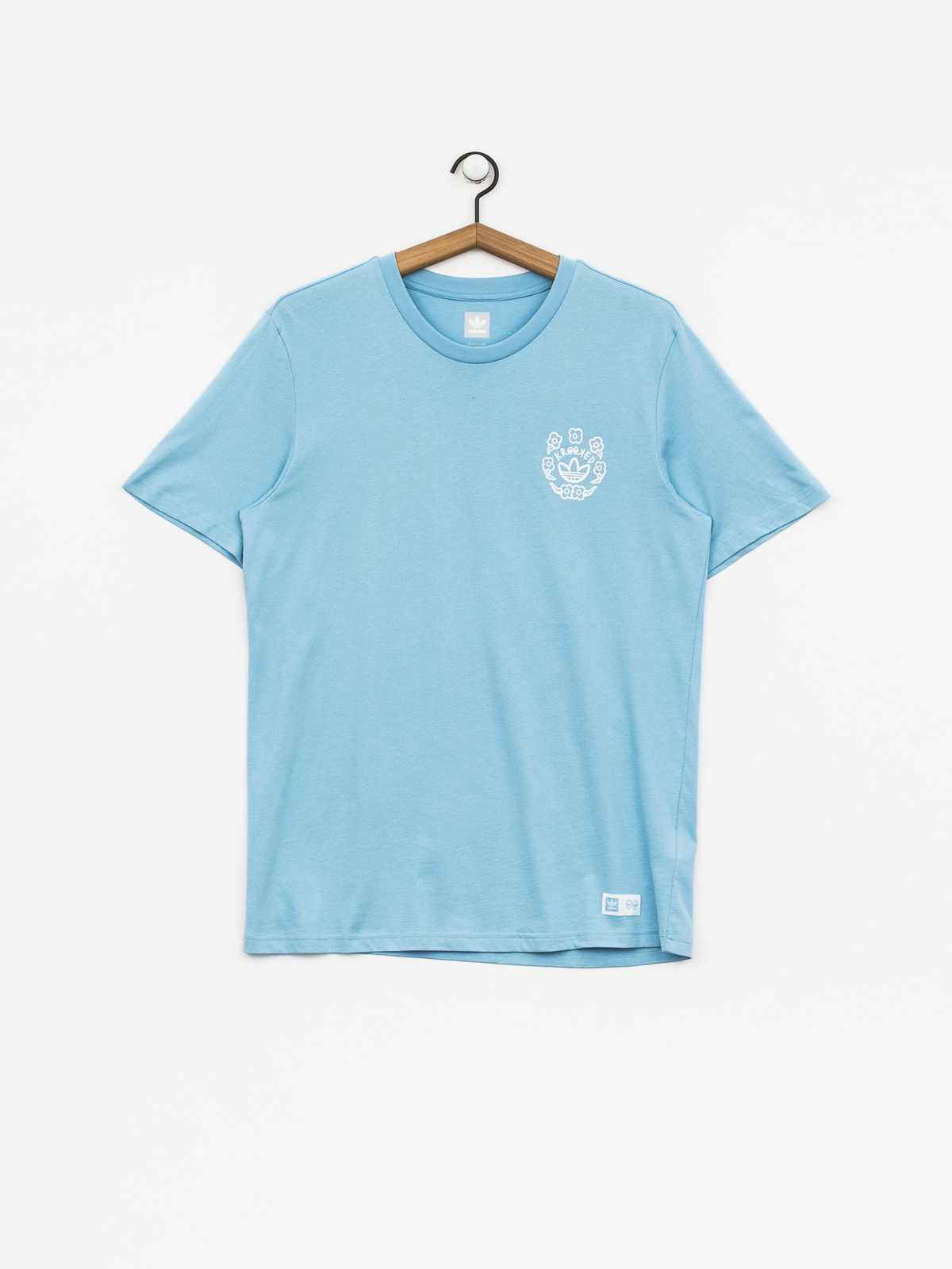 adidas T-shirt Krooked - blue (clear blue/white)