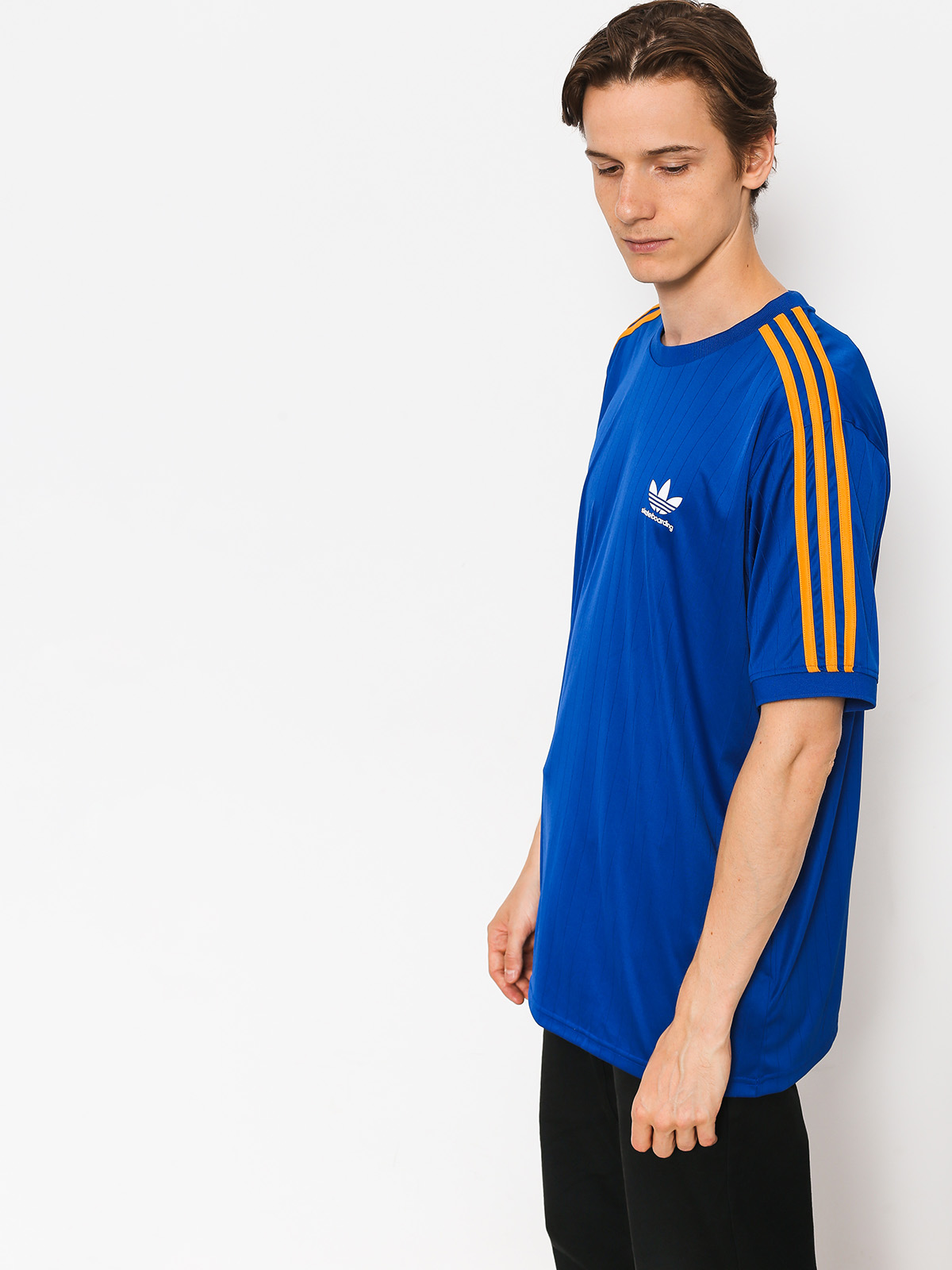 adidas T-shirt Bluza Clima Club Jers (collegiate royal/tactile yellow f17)
