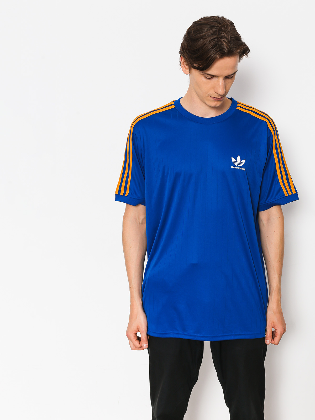 adidas T-shirt Bluza Clima Club Jers (collegiate royal/tactile yellow f17)
