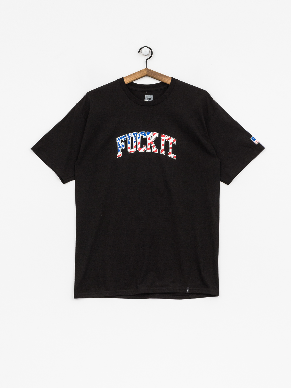 HUF T-shirt Fuck It Flag (black)