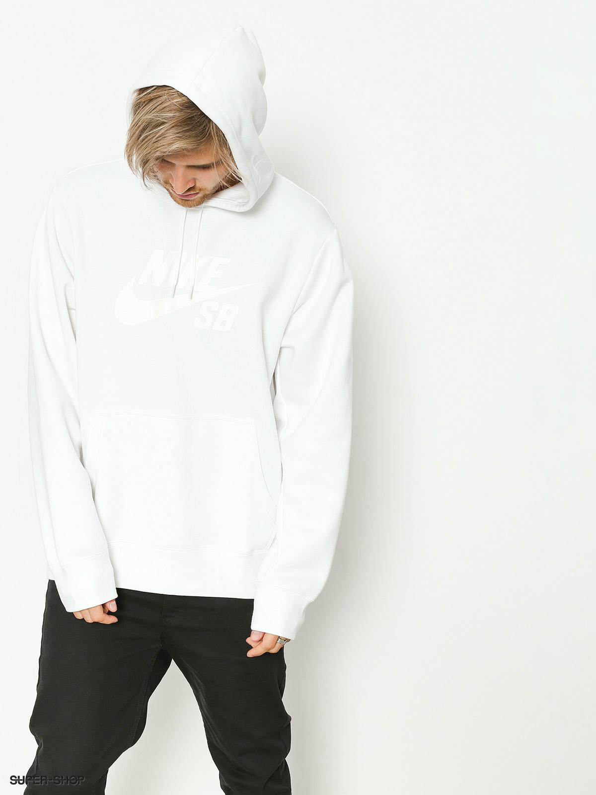 white nike sb hoodie