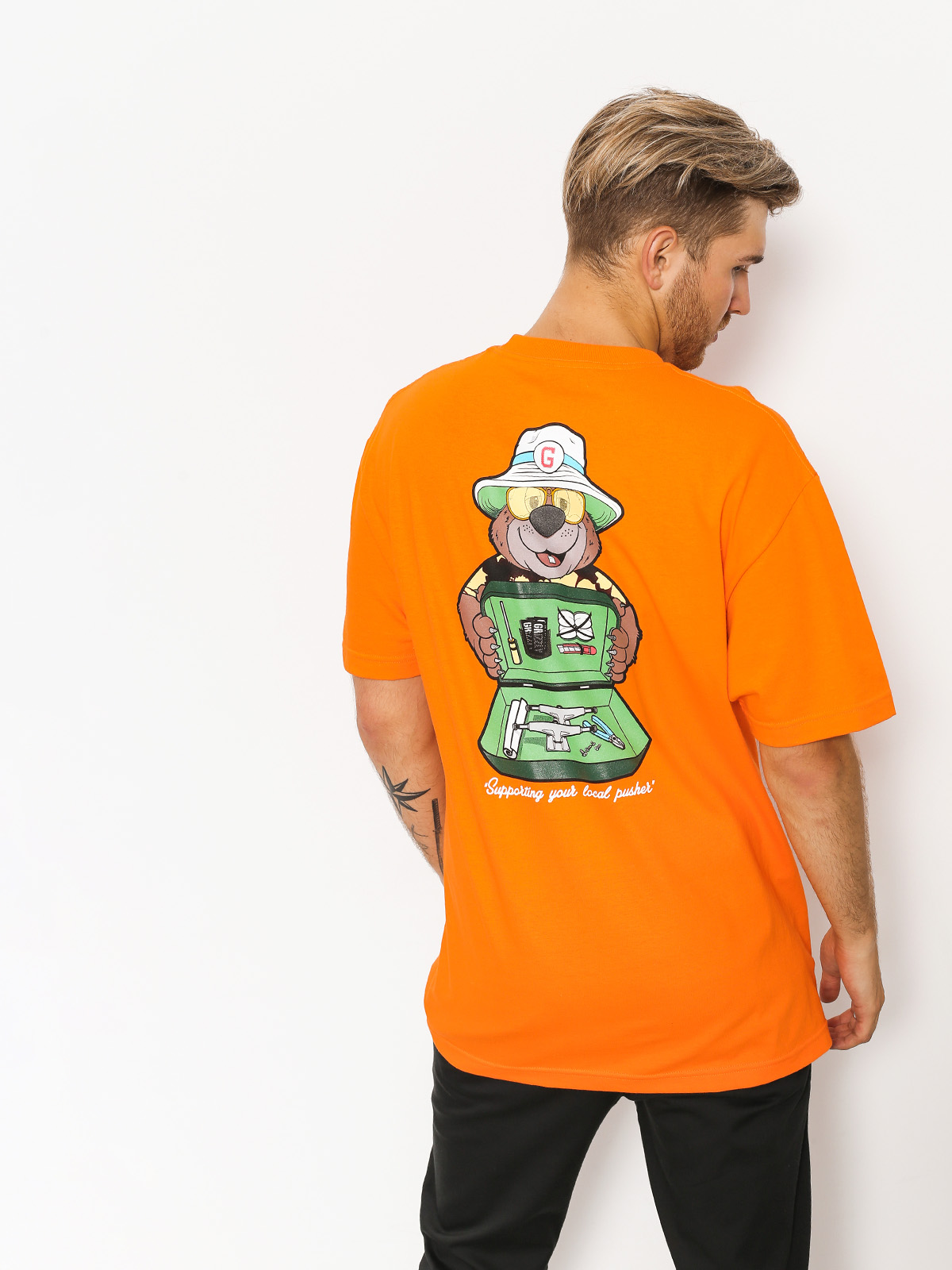 Grizzly Griptape T-Shirt Bear & Loathing (orange)