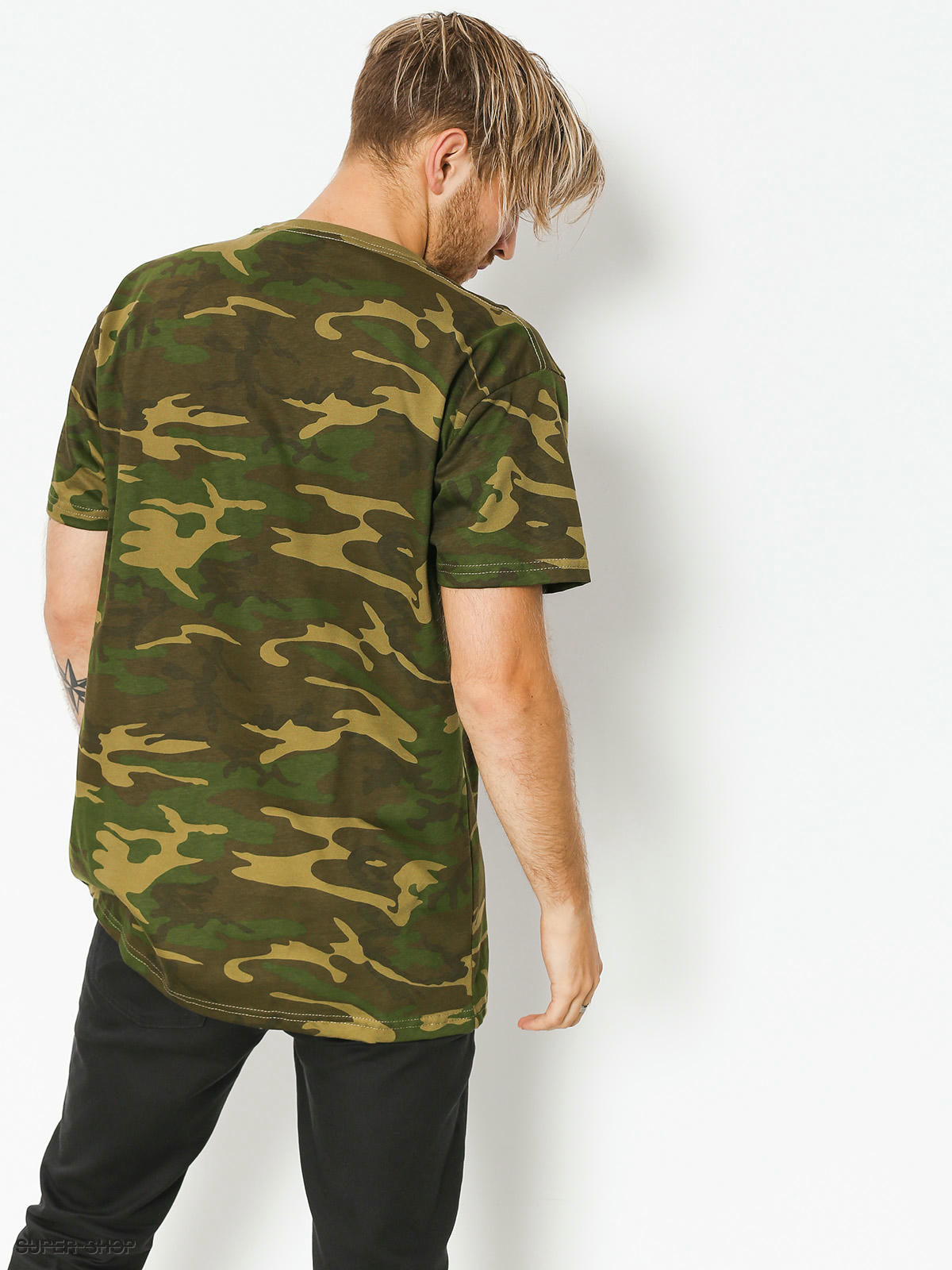 woodland camo flag hoodie