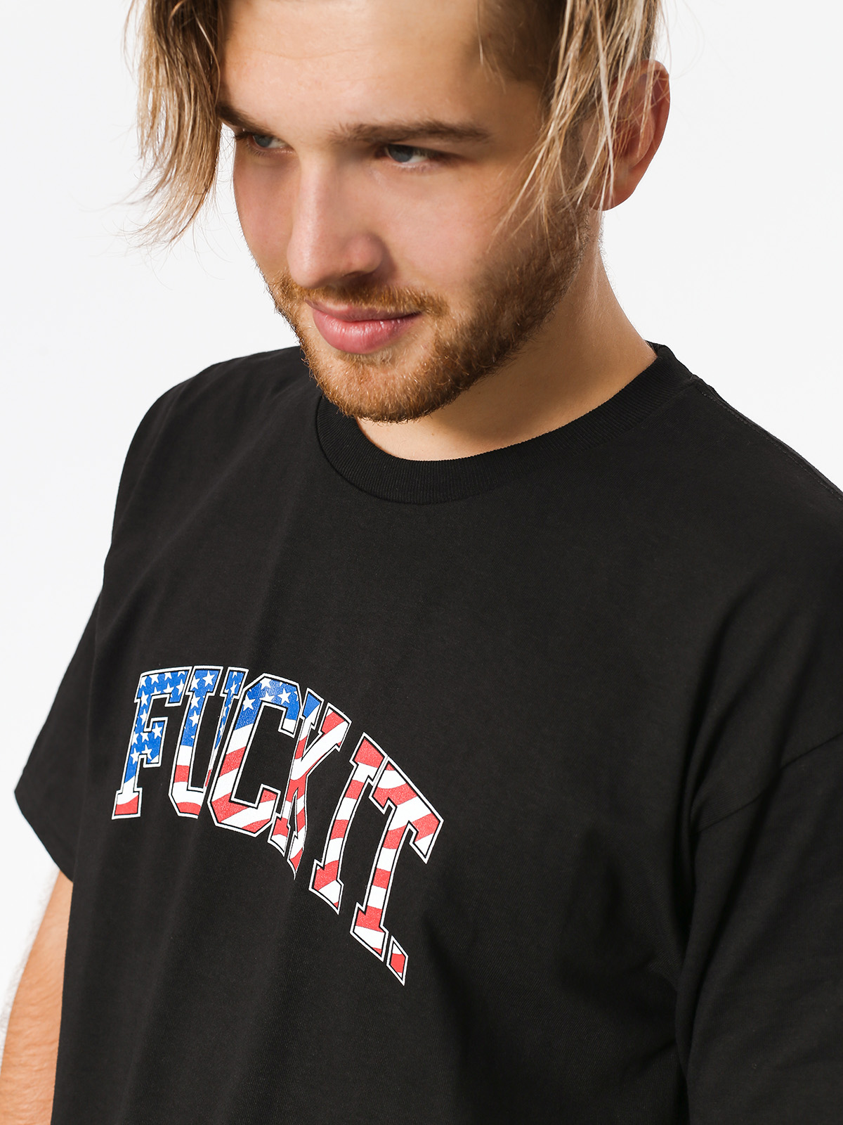 HUF T-shirt Fuck It Flag (black)