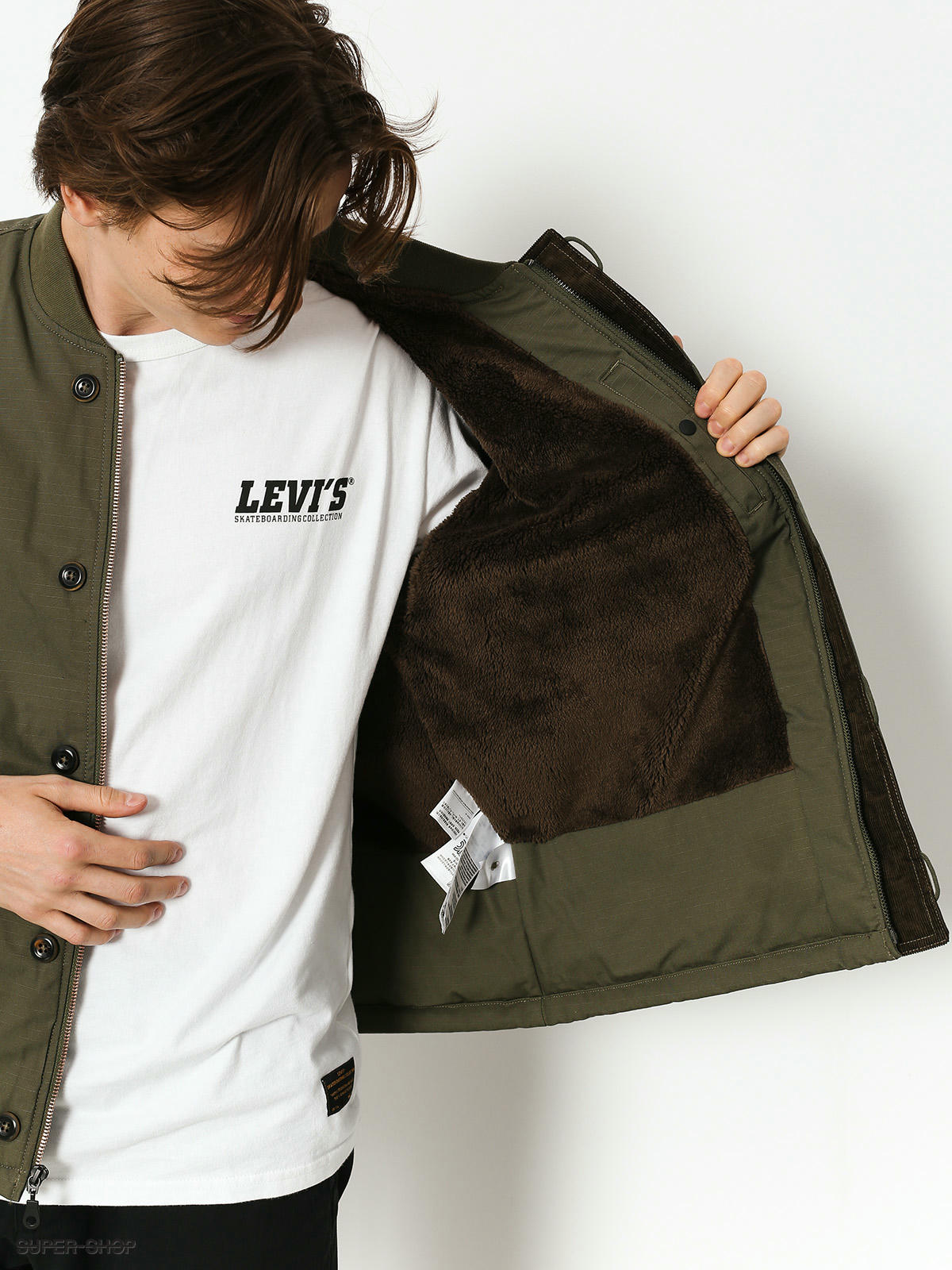 Levis skateboarding cheap pile jacket