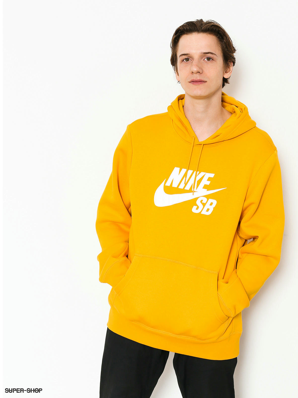 Nike sb icon hoodie yellow sale