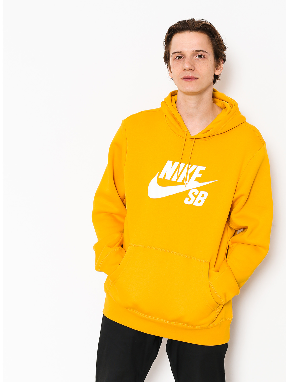 Nike SB Hoodie Sb Icon HD (yellow ochre/white)