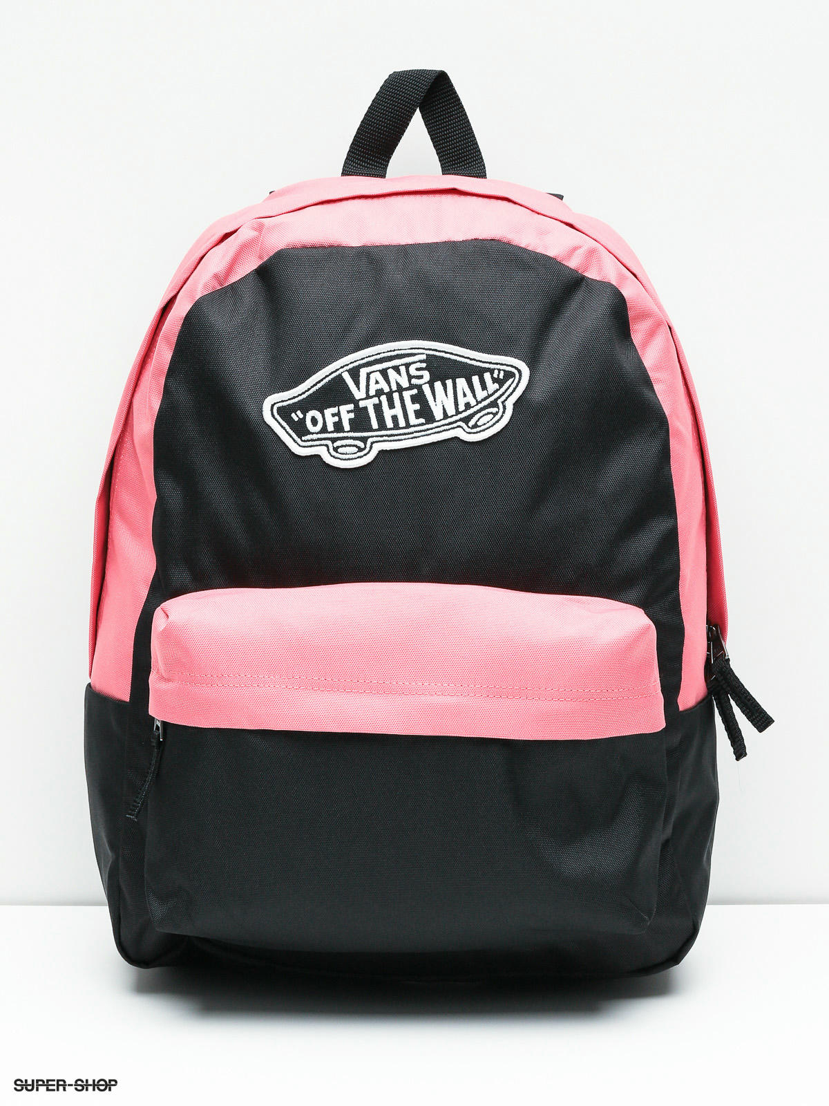 grey and pink vans backpack