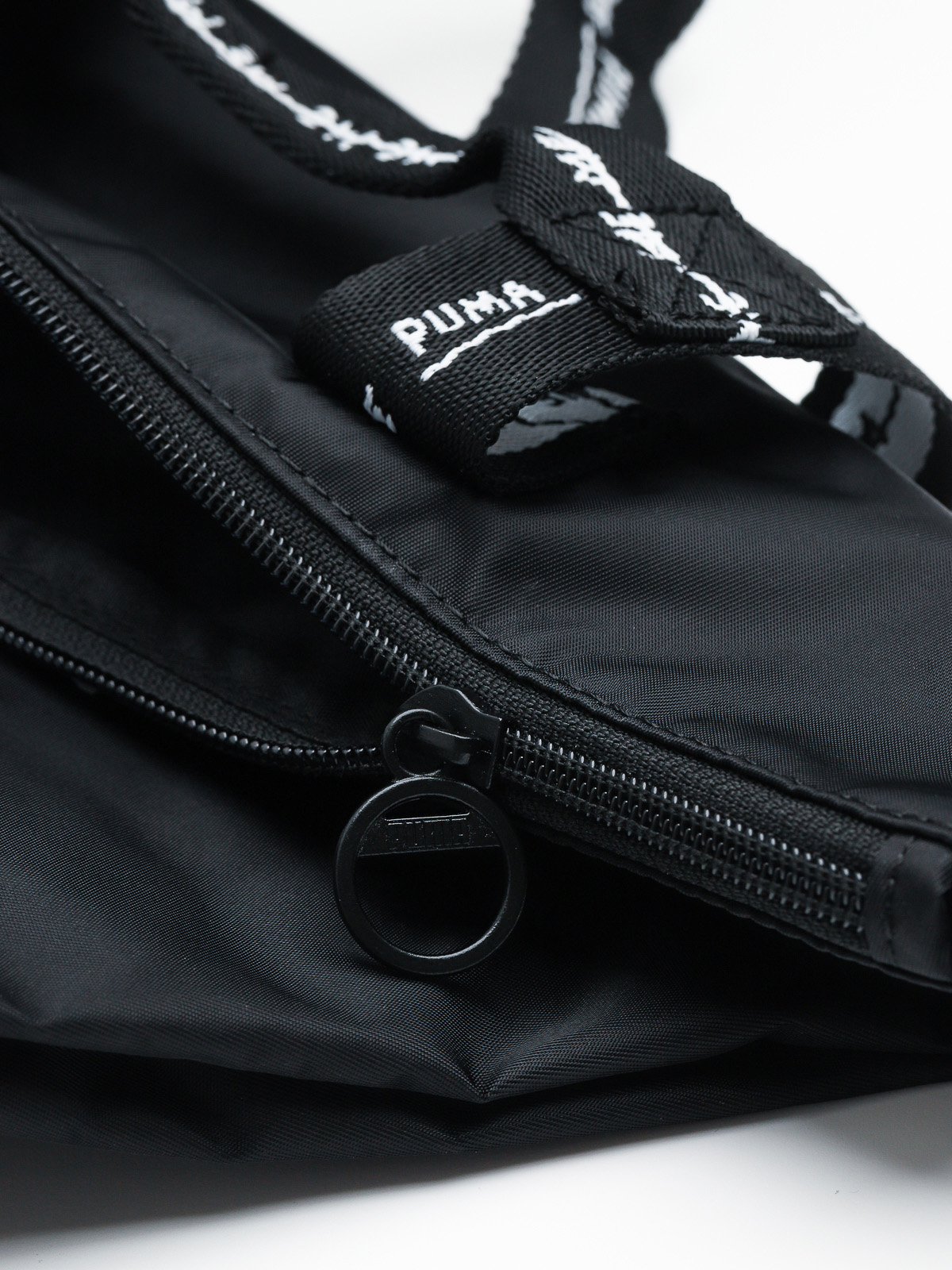 puma black leather backpack