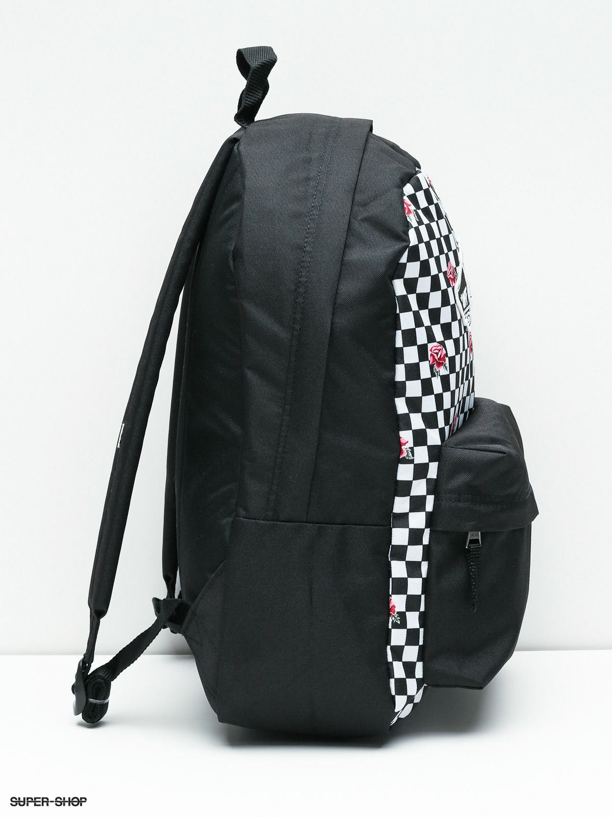 checkered rose vans backpack