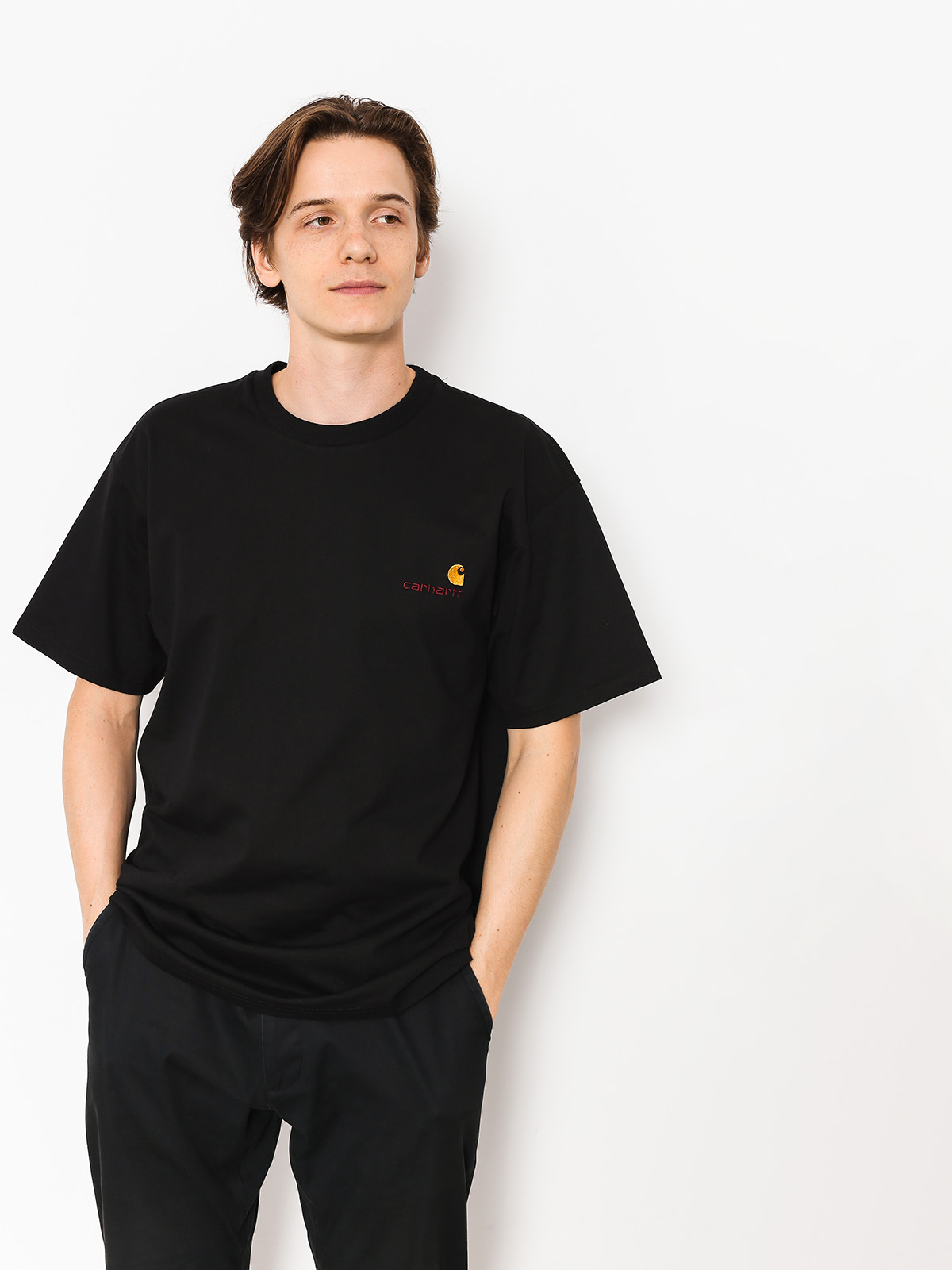 Carhartt WIP T-shirt American Script (black)