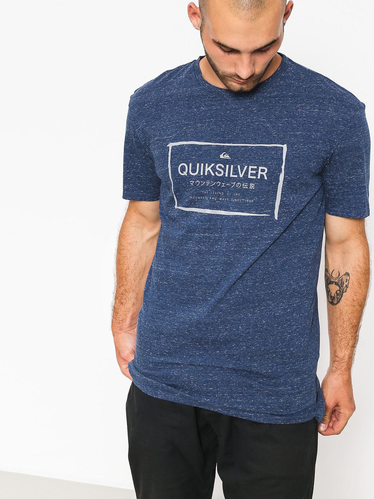 Quiksilver T-shirt Quik In The Box (medieval blue heathe)