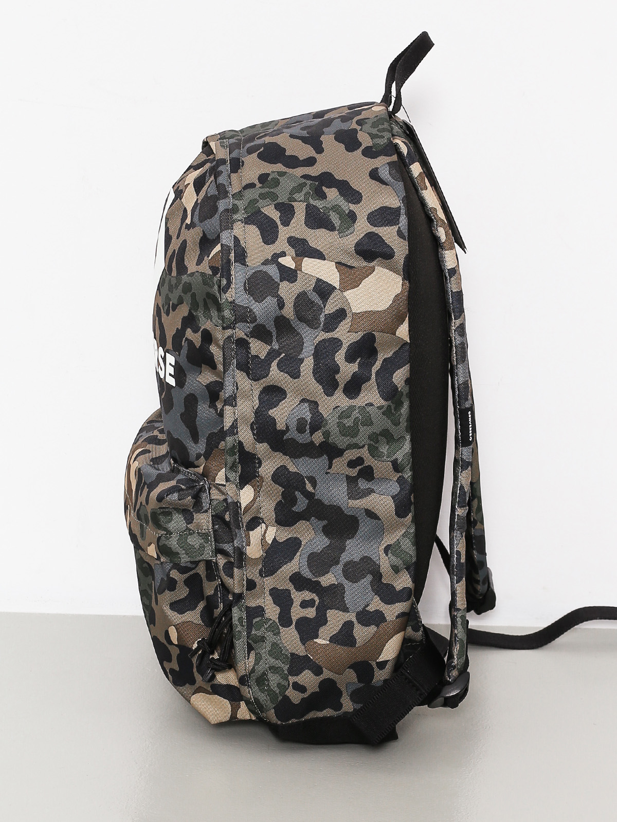 black and white converse backpack