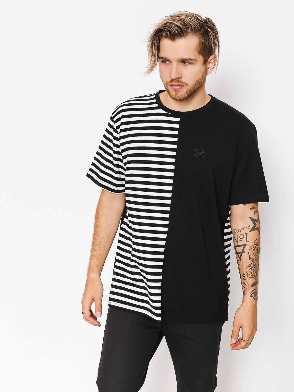 The Hive T-shirt Black N Stripes (black/white)
