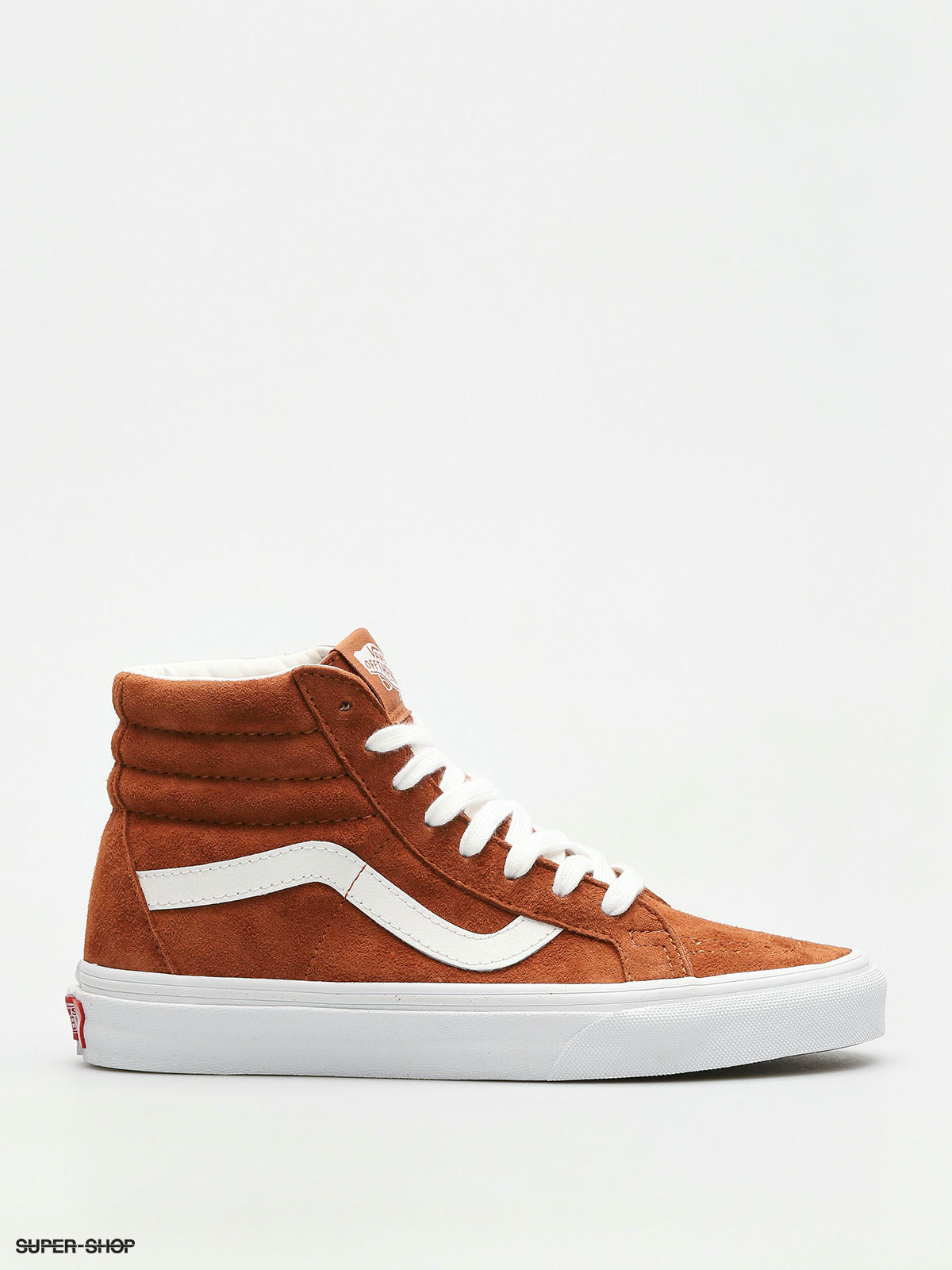 leather brown true white vans