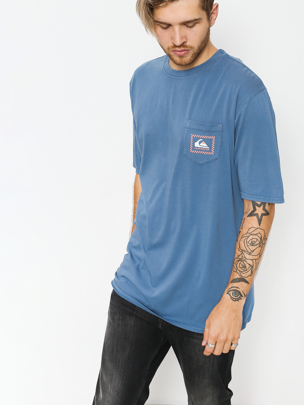 Quiksilver T-shirt Original Check Pt (bijou blue)