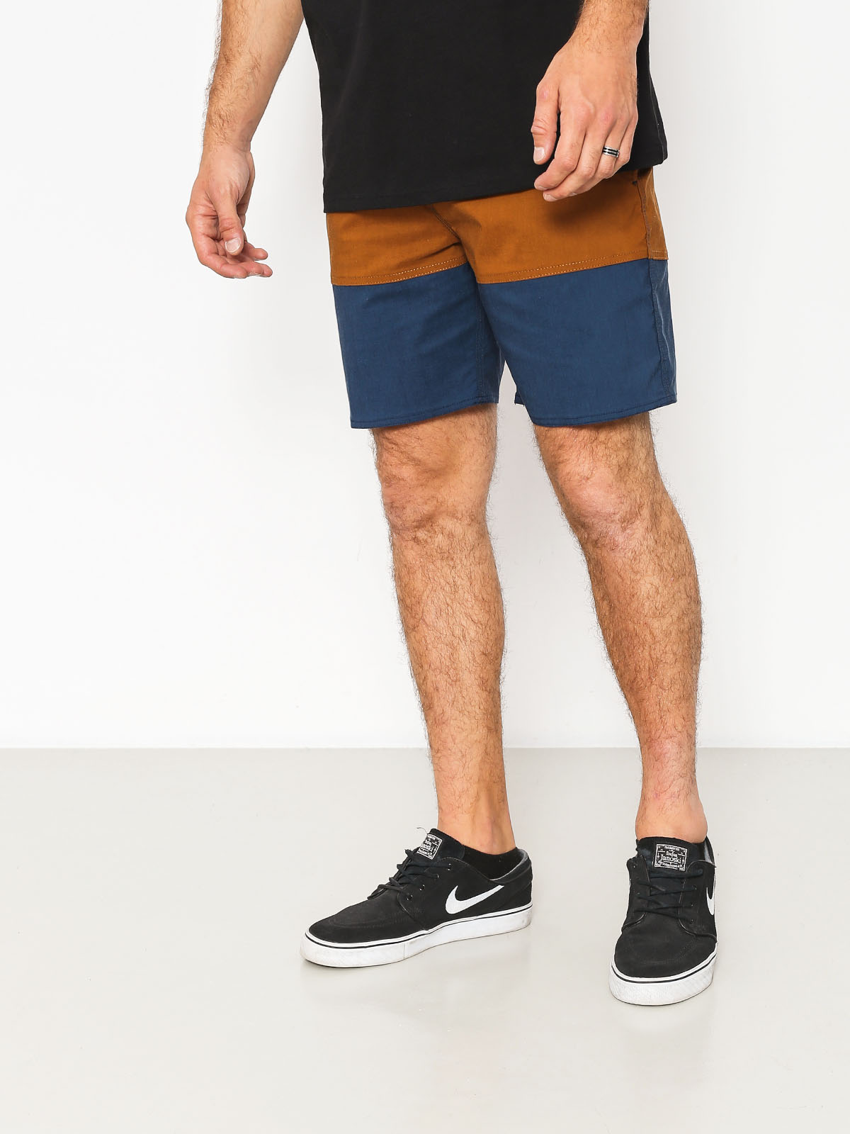 Brixton Shorts Convoy Trunk (washed navy/copper)
