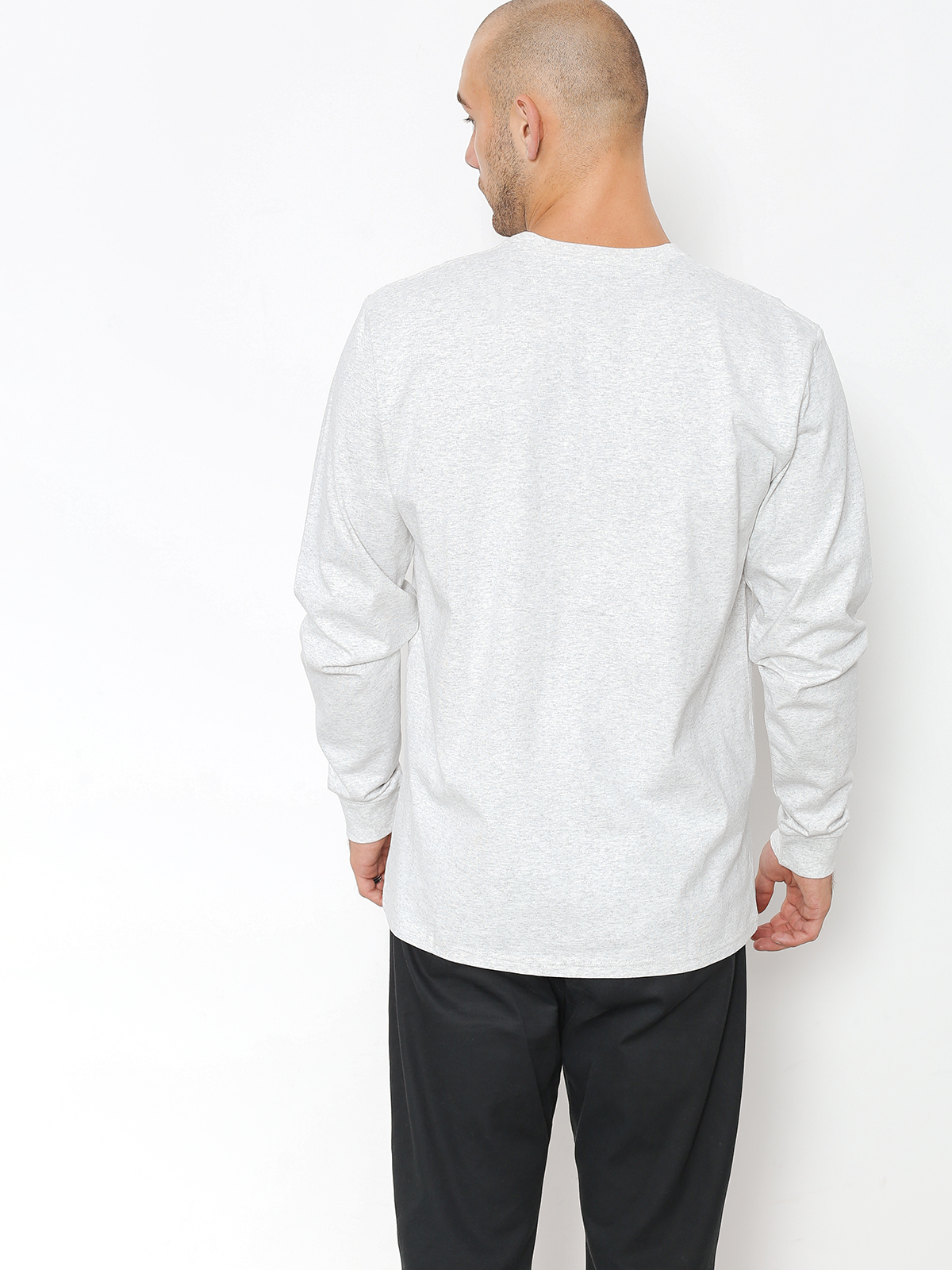 Carhartt WIP Longsleeve College (ash heather/dark navy)
