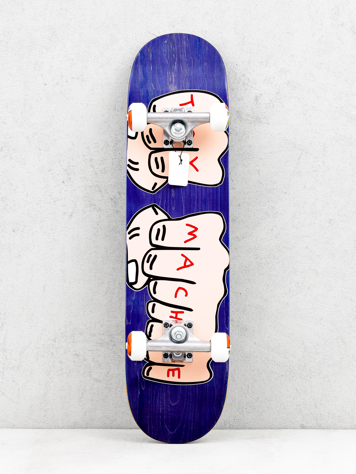 Toy Machine Skateboard Fists Woodgrain (blue/pink)