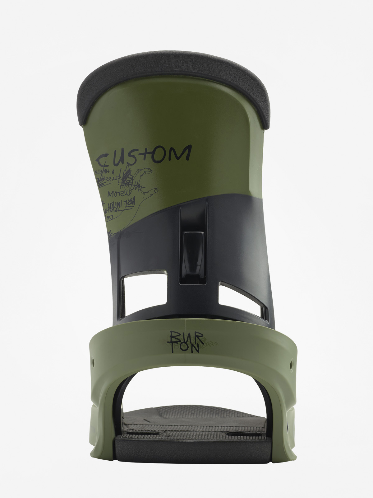 Burton Snowboard bindings Custom - green (true grit)