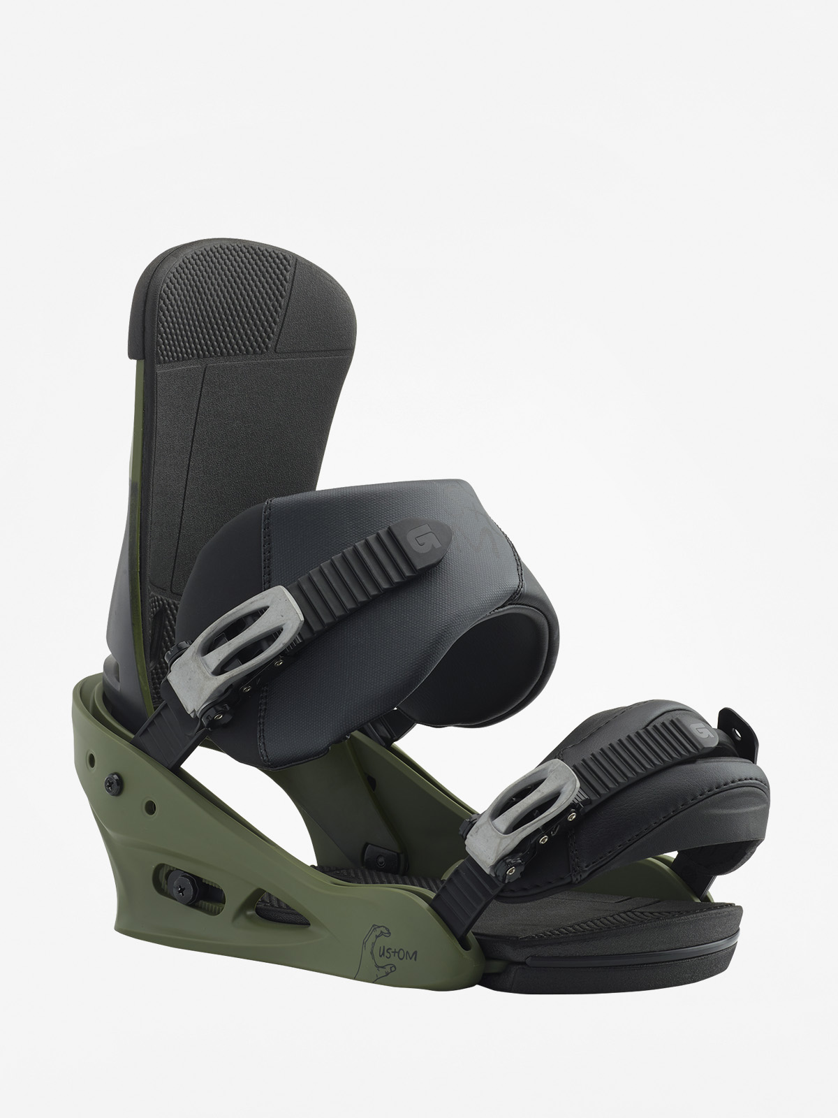 Mens Burton Snowboard bindings Custom (true grit)