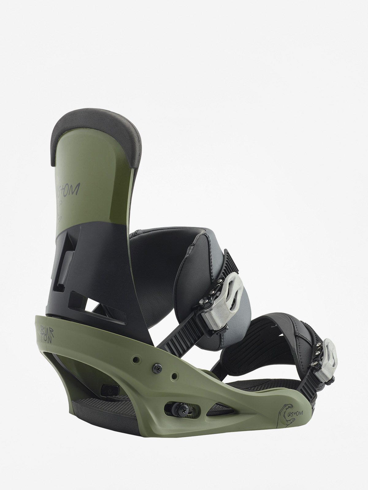 Mens Burton Snowboard bindings Custom (true grit)