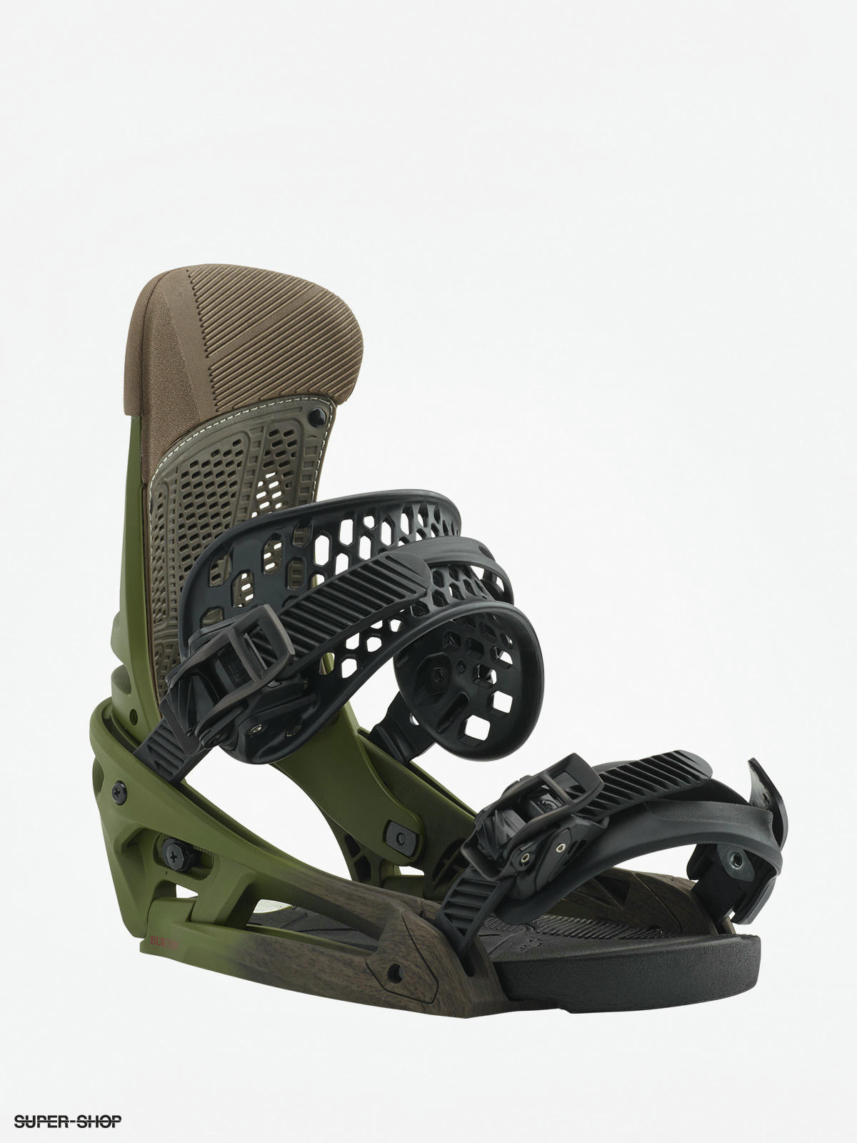 Mens Burton Snowboard bindings Malavita Est (camp on green)