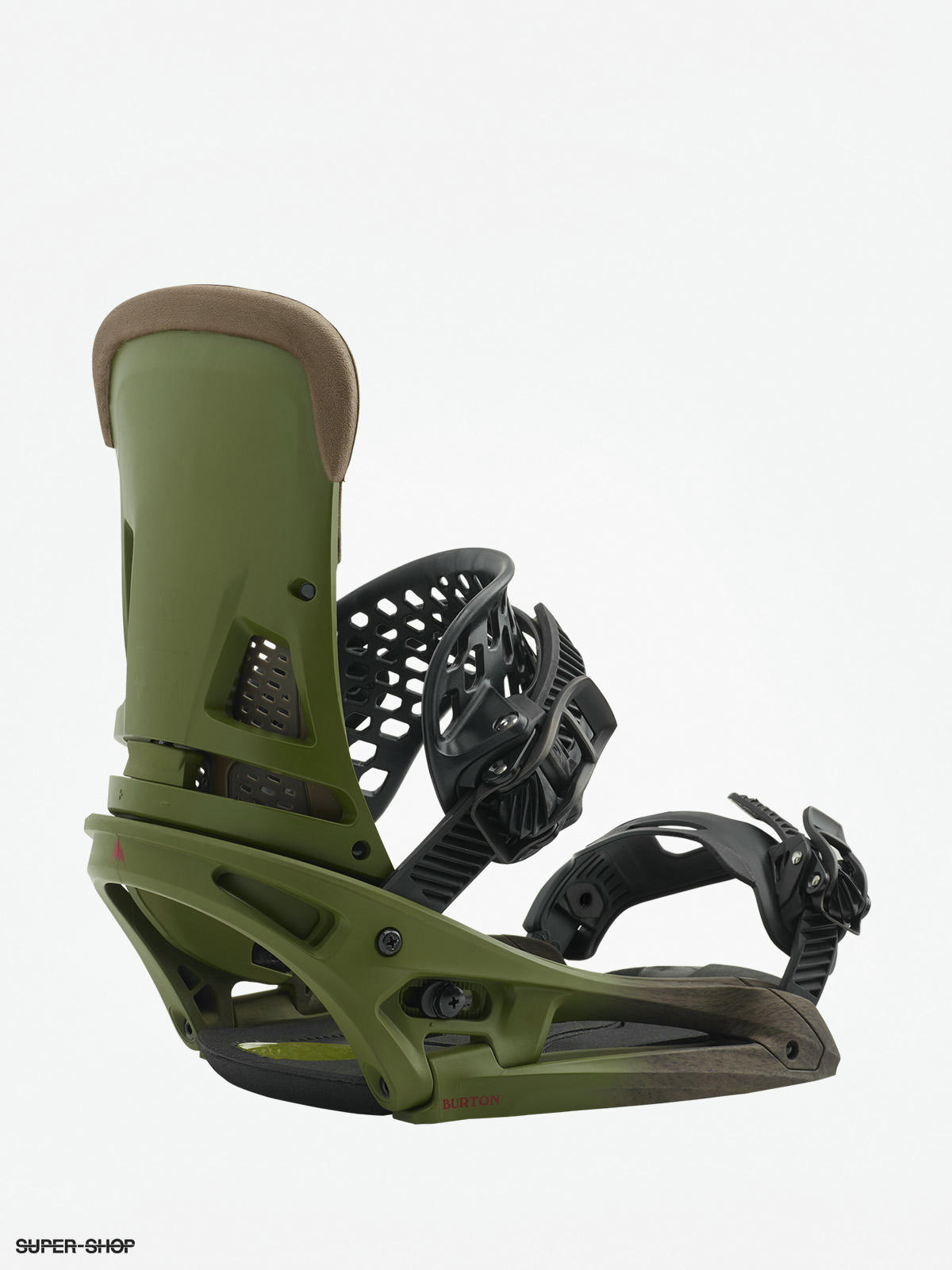 Mens Burton Snowboard bindings Malavita Est camp on green