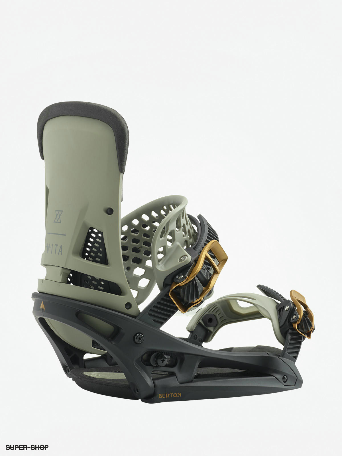 Mens Burton Snowboard bindings Malavita Est black gray