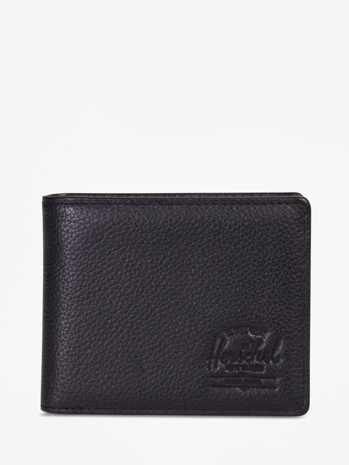 Herschel Supply Co. Wallet Hank Coin Leather Rfid (black pebbled leather)