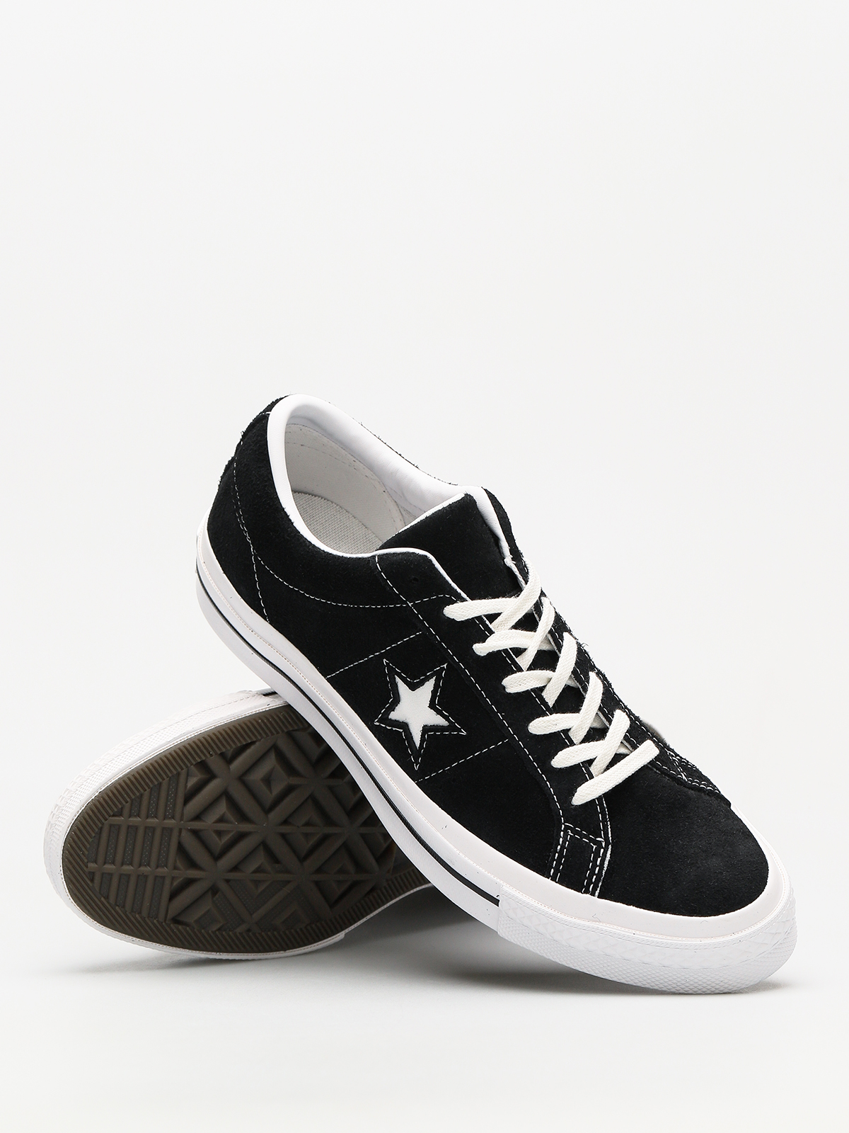 Converse Shoes One Star 74 Ox (black/white/white)