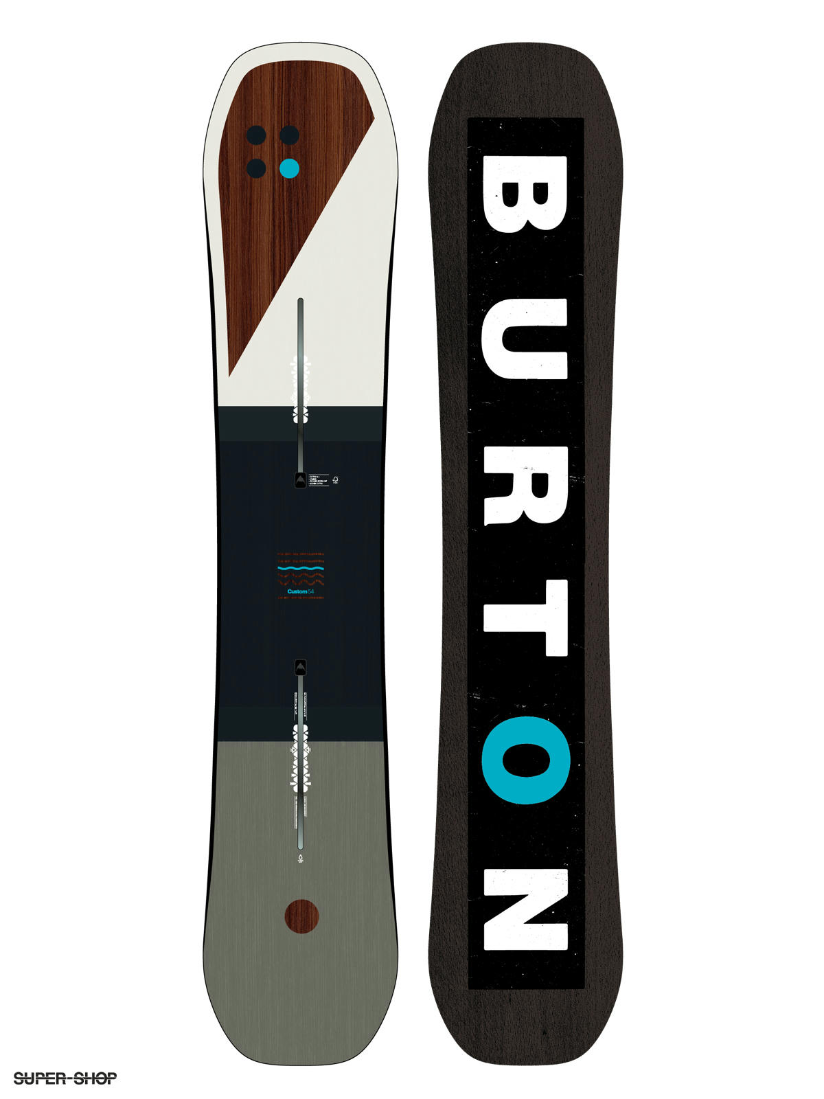 Mens Burton Snowboard Custom multi blue