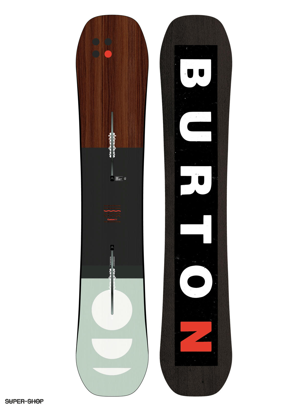 Burton Snowboard Custom multi red