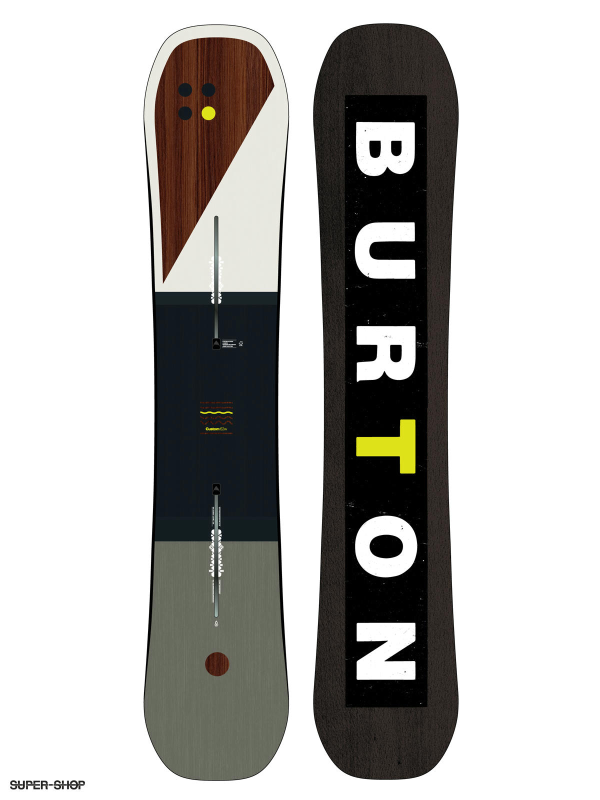 Mens Burton Snowboard Custom multi yellow