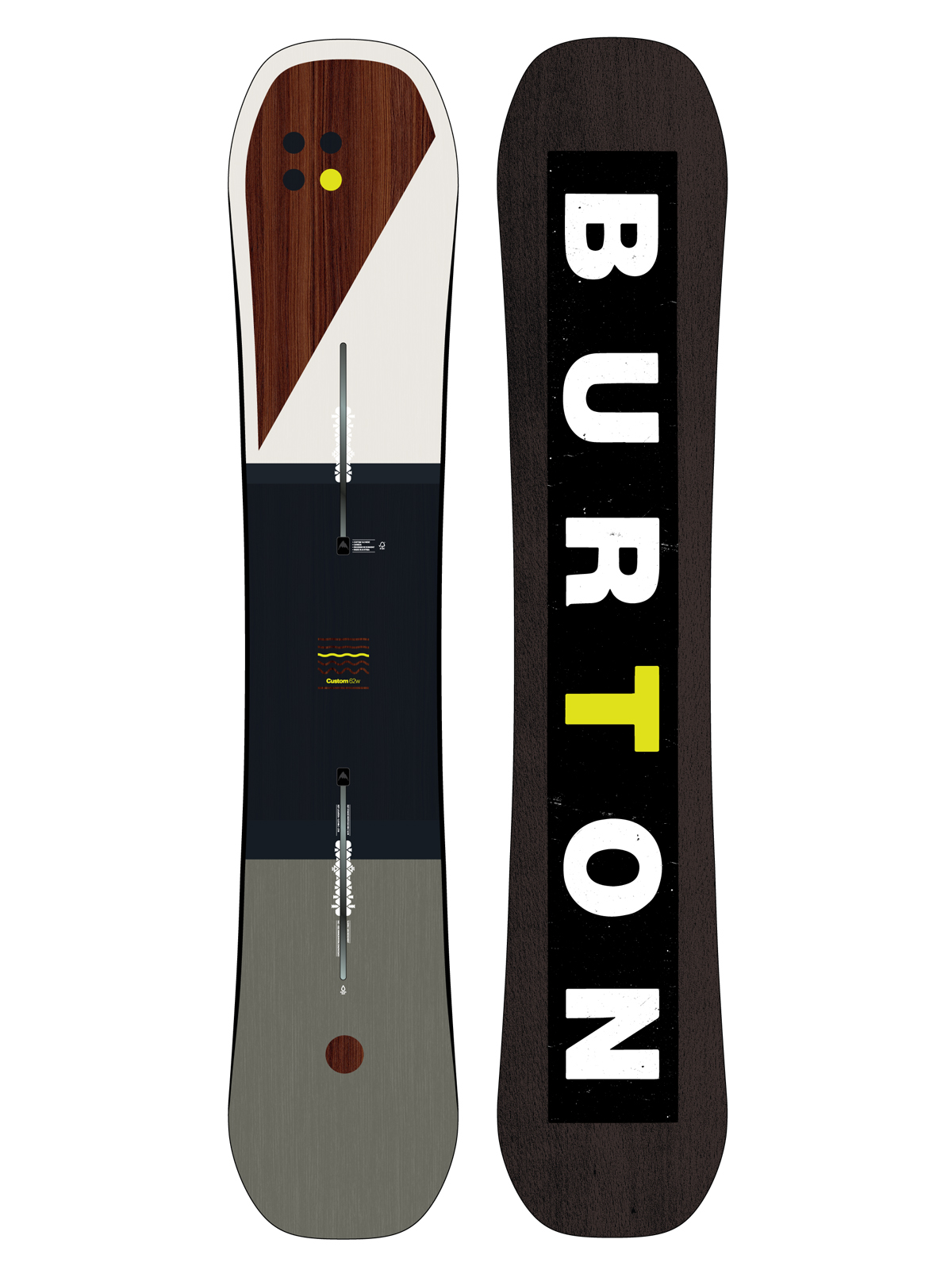 Mens Burton Snowboard Custom (multi/yellow)