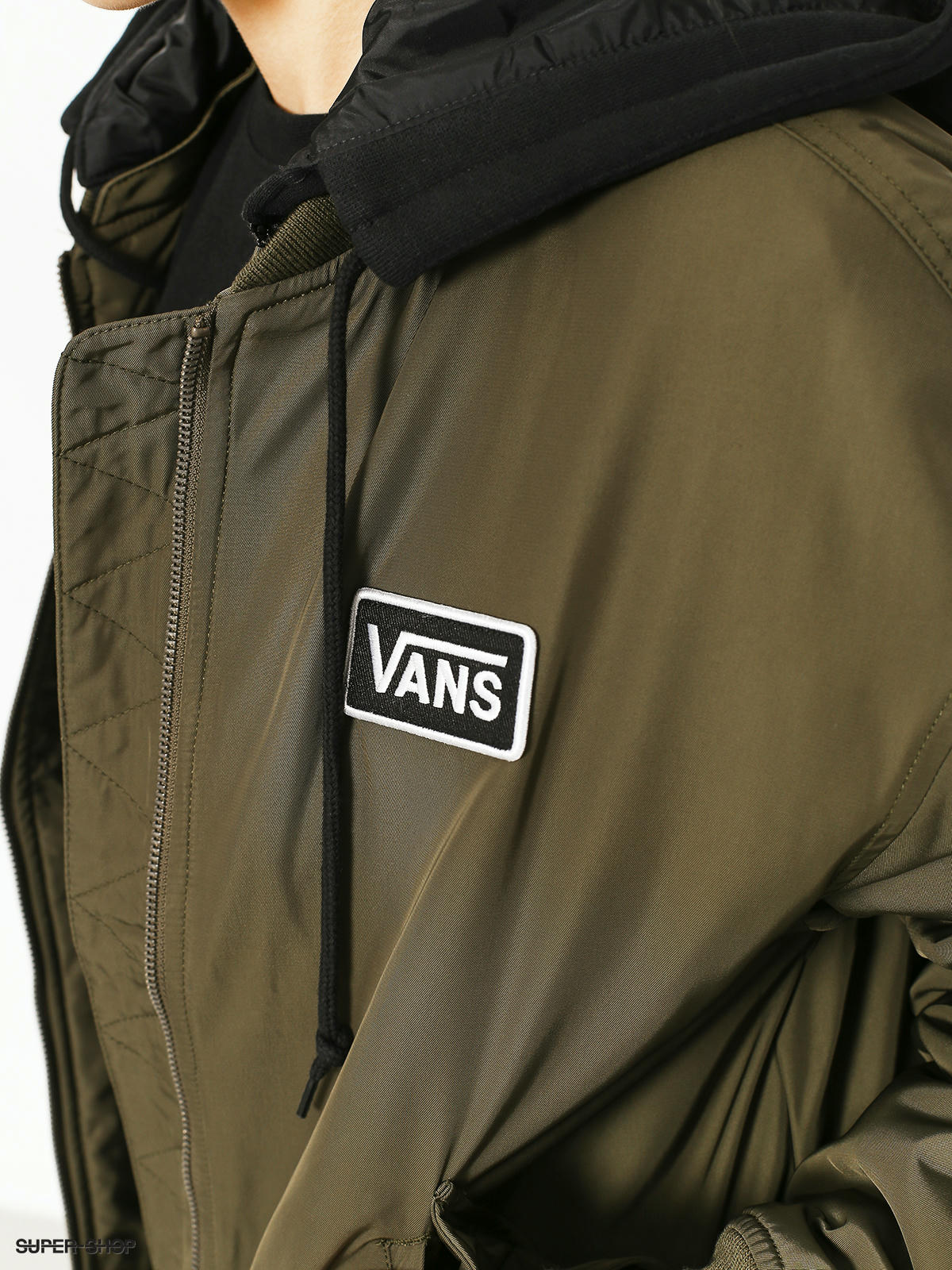 vans windbreaker Brown