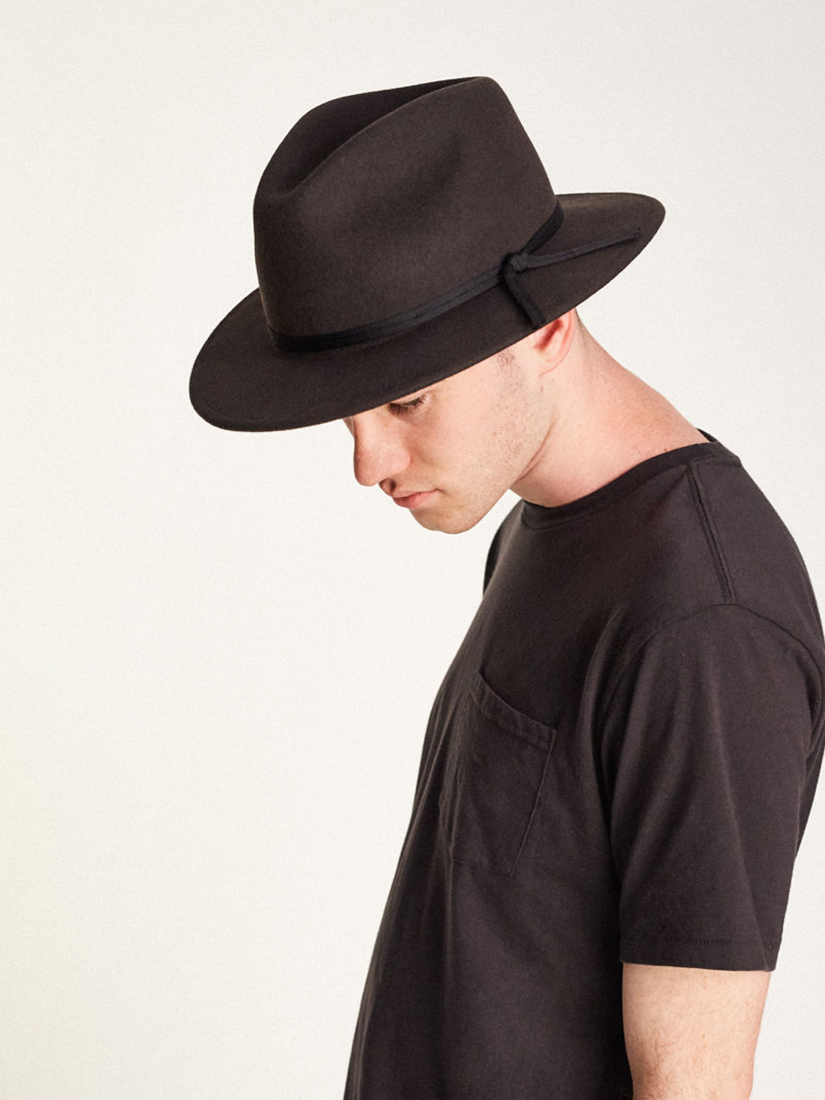 Brixton Hat Coleman Fedora (washed black)