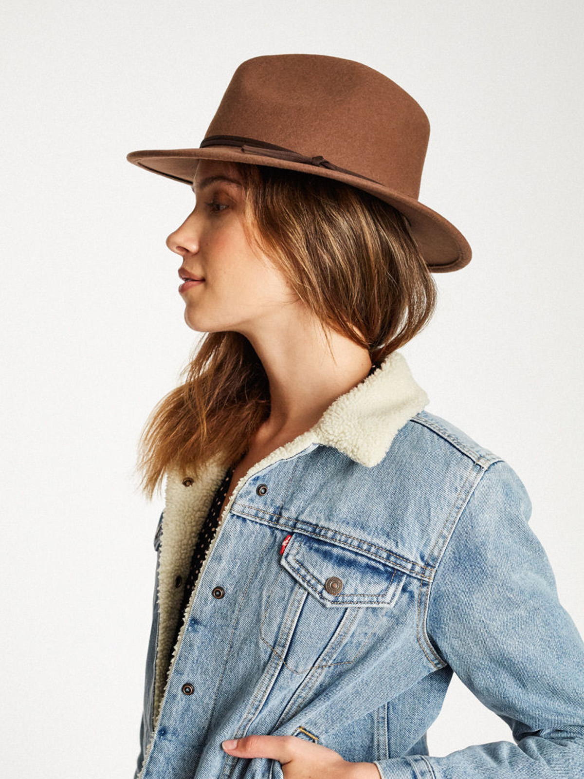 Brixton Hat Coleman Fedora (dark tan)