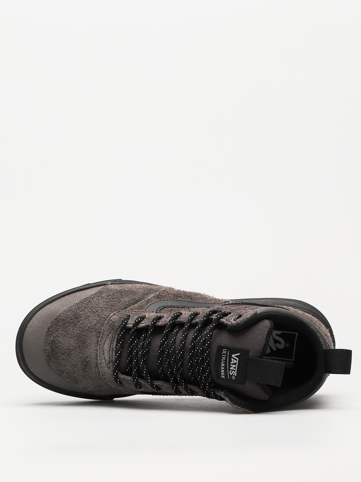 vans ultrarange hi peat black shoes