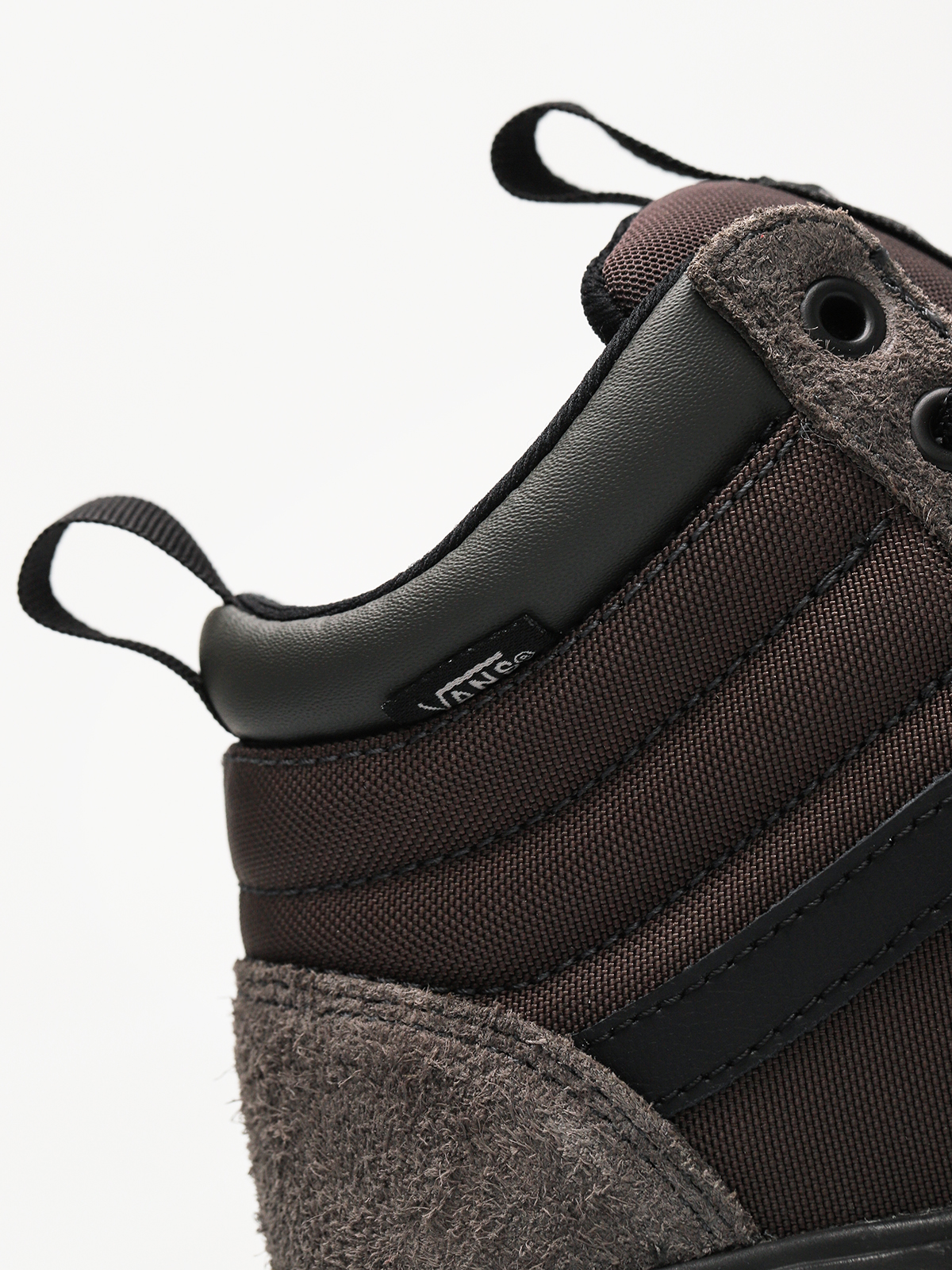 vans ultrarange hi peat black shoes