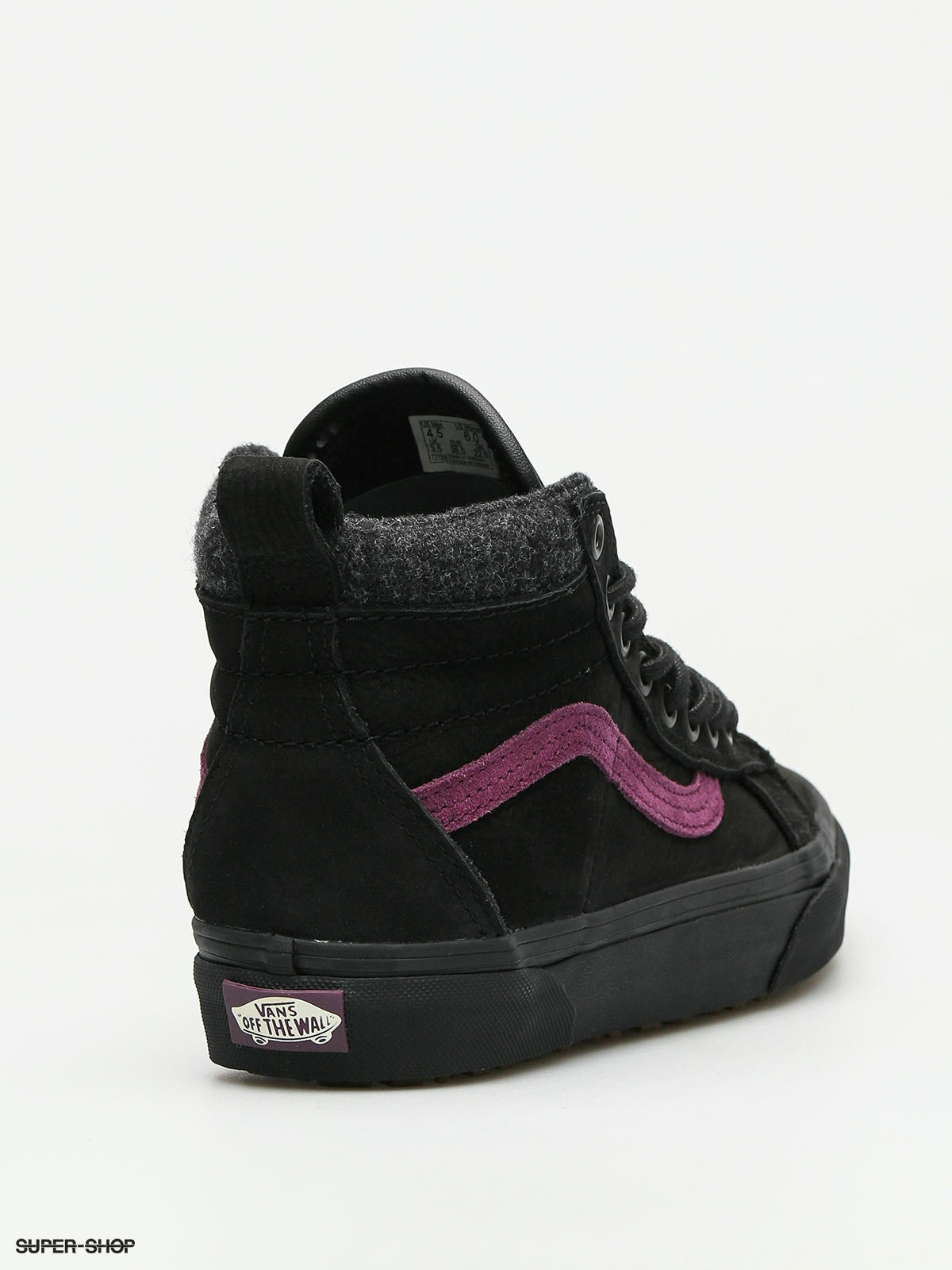 vans sk8 hi black purple