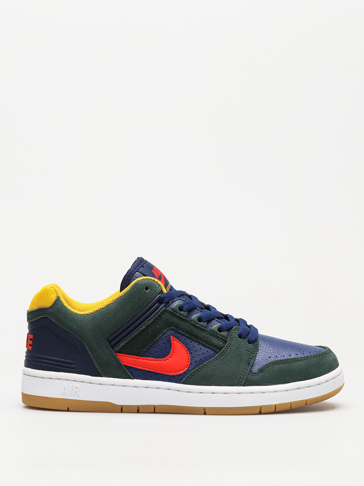 Nike SB Shoes Sb Air Force II Low (midnight green/habanero red blue void)