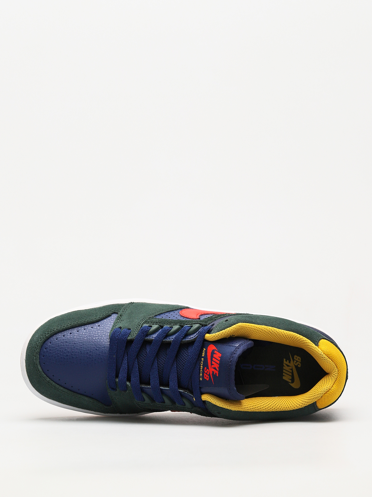 Nike SB Shoes Sb Air Force II Low (midnight green/habanero red blue void)