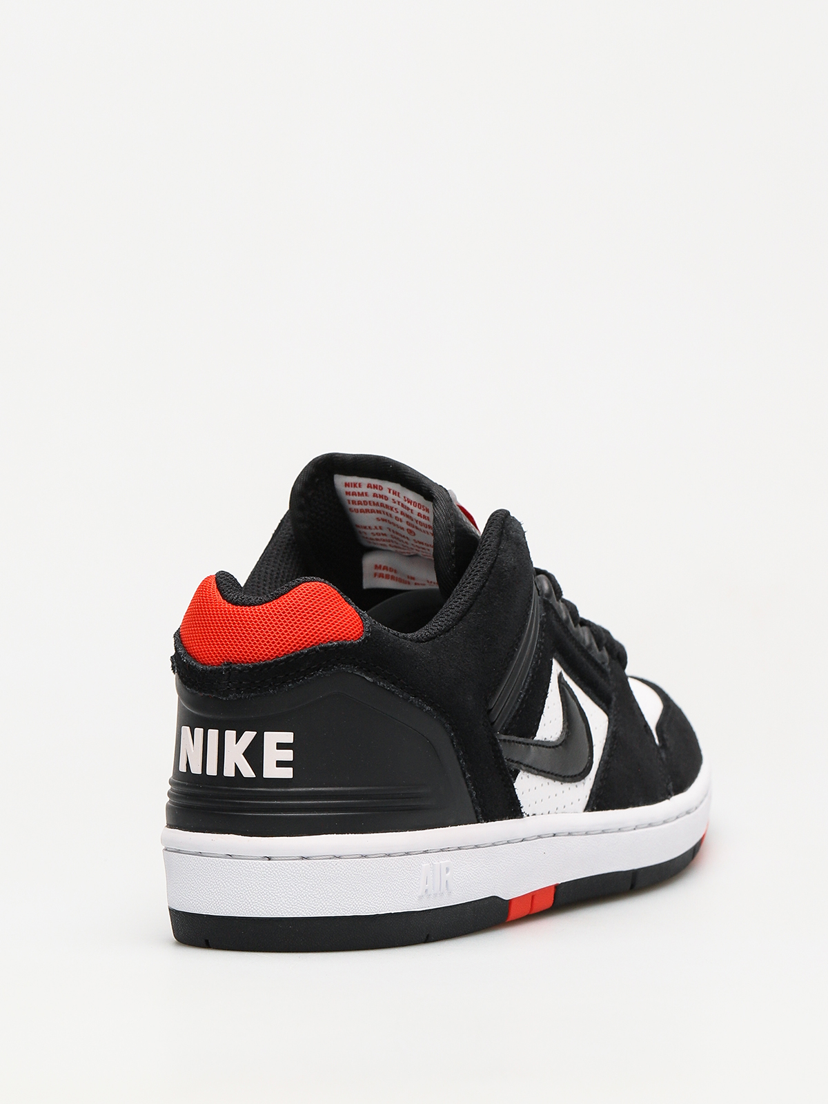 Nike SB Shoes Sb Air Force II Low (black/black white habanero red)
