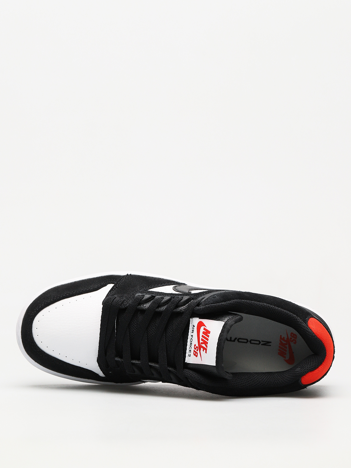 Nike SB Shoes Sb Air Force II Low (black/black white habanero red)