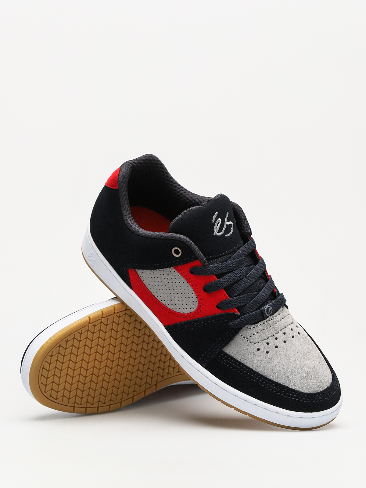 Es Shoes Accel Slim Navy Grey Red