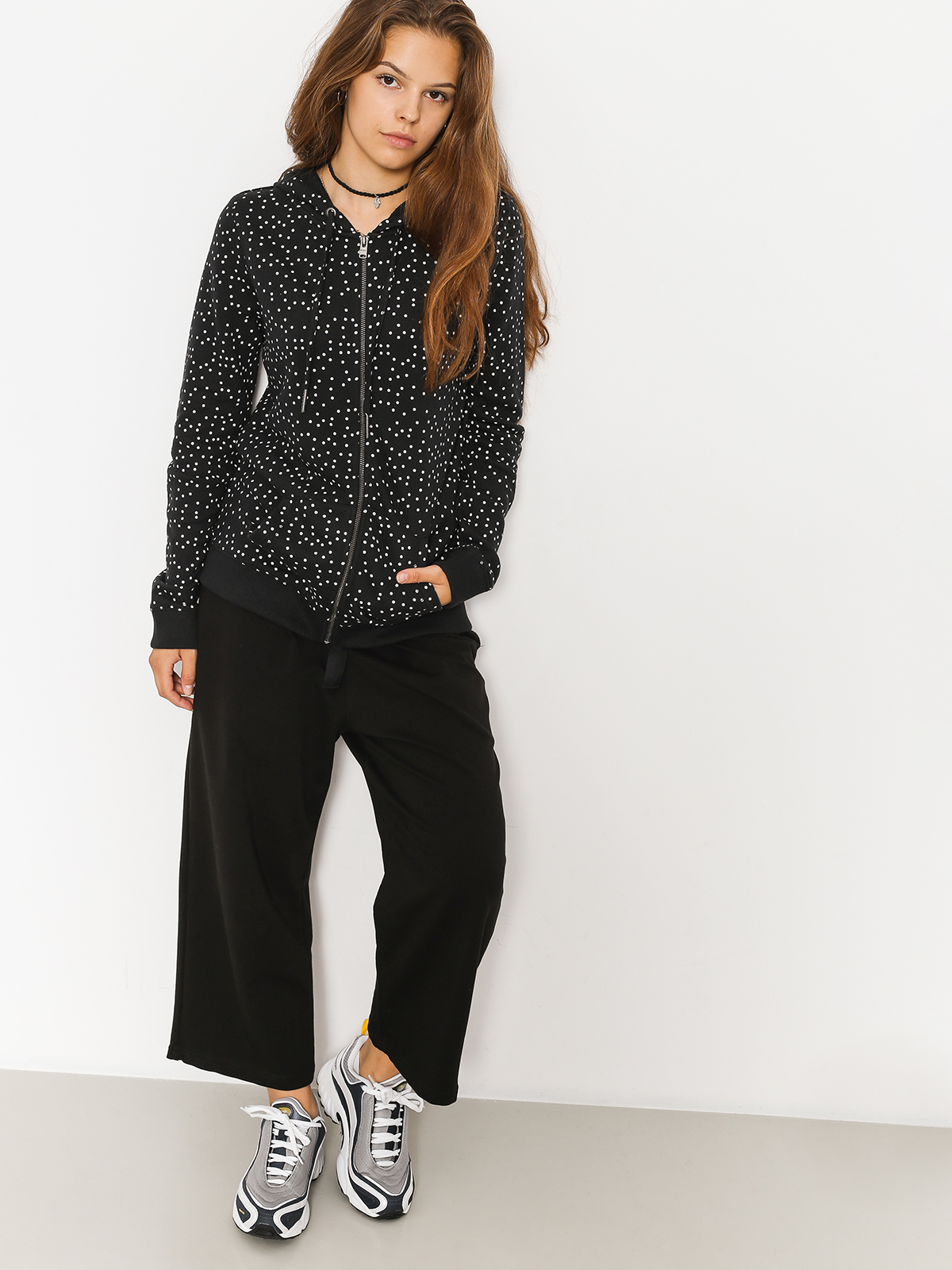 Roxy Hoodie Trippin Printed HD Wmn (true black dots for)