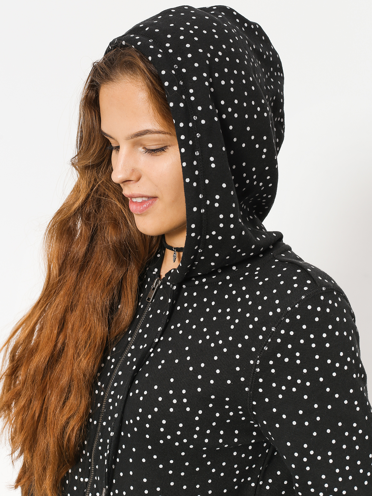 Roxy Hoodie Trippin Printed HD Wmn (true black dots for)