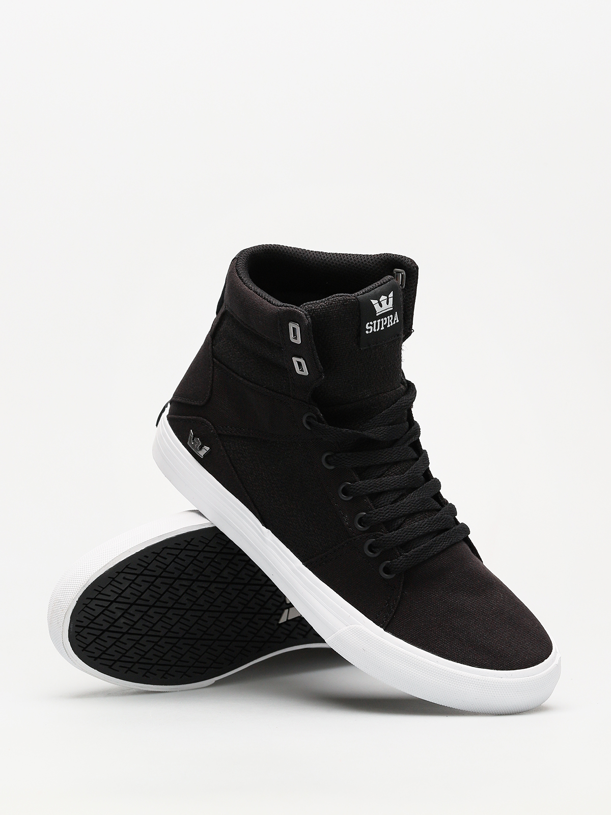 Supra Shoes Aluminum black (black white)