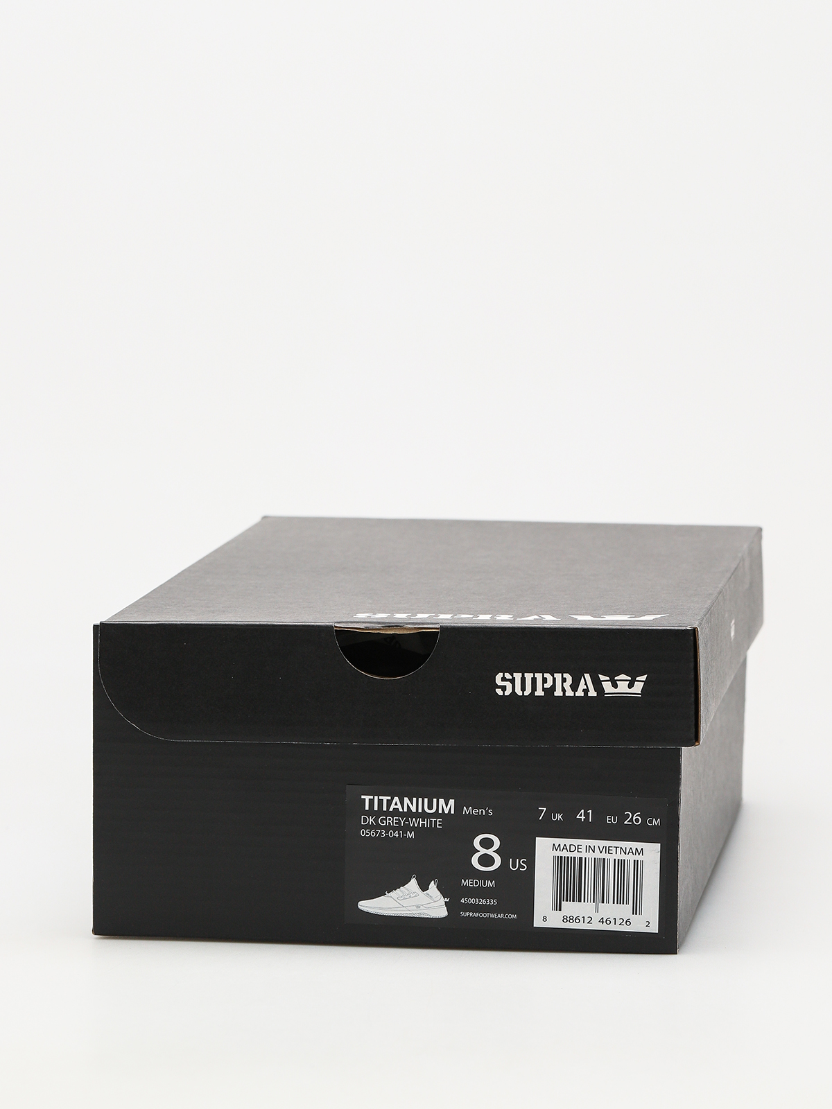 Supra Shoes Titanium (dk grey white)